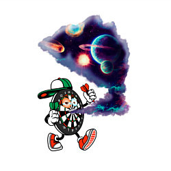 Свитшот хлопковый мужской Darts Vaper Дартс Вейпер, цвет: белый — фото 2