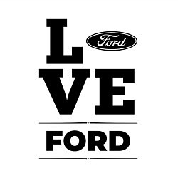 Свитшот хлопковый мужской Ford Love Classic, цвет: белый — фото 2