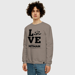 Свитшот хлопковый мужской Hitman Love Classic, цвет: утренний латте — фото 2