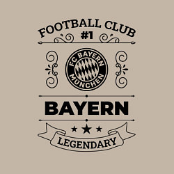 Свитшот хлопковый мужской Bayern: Football Club Number 1 Legendary, цвет: миндальный — фото 2