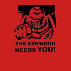 Свитшот хлопковый мужской Император нуждается в тебе! трафарет, цвет: красный — фото 2