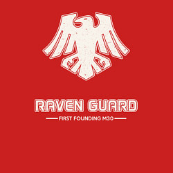 Свитшот хлопковый мужской Гвардия ворона лого винтаж, цвет: красный — фото 2