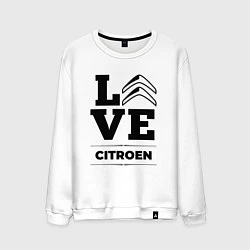 Свитшот хлопковый мужской Citroen Love Classic, цвет: белый