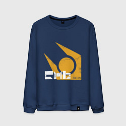 Свитшот хлопковый мужской Half life - city 17, цвет: тёмно-синий