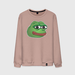 Мужской свитшот Пепе Лягушонок доволен