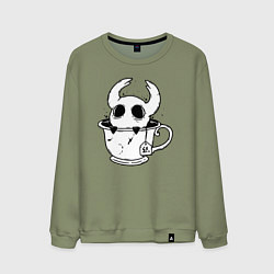 Мужской свитшот Hollow Knight рыцарь в чашке