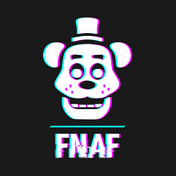 Свитшот хлопковый мужской FNAF в стиле glitch и баги графики, цвет: черный — фото 2