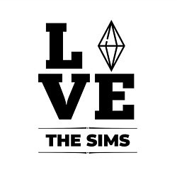 Свитшот хлопковый мужской The Sims love classic, цвет: белый — фото 2