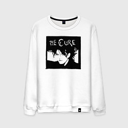 Свитшот хлопковый мужской The Cure Роберт Смит, цвет: белый