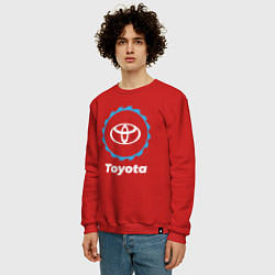 Свитшот хлопковый мужской Toyota в стиле Top Gear, цвет: красный — фото 2