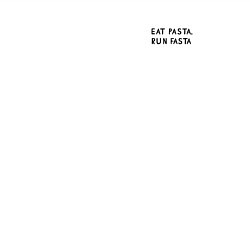 Свитшот хлопковый мужской Eat pasta, run fasta, цвет: белый — фото 2