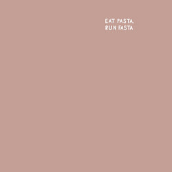 Свитшот хлопковый мужской Eat pasta, run fasta, цвет: пыльно-розовый — фото 2