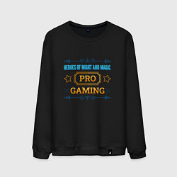 Свитшот хлопковый мужской Игра Heroes of Might and Magic pro gaming, цвет: черный