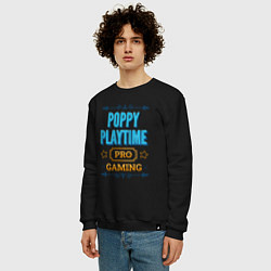 Свитшот хлопковый мужской Игра Poppy Playtime pro gaming, цвет: черный — фото 2