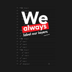 Свитшот хлопковый мужской We always label our layers, цвет: черный — фото 2