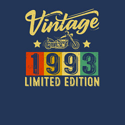 Свитшот хлопковый мужской Винтаж мотоцикл 1993, цвет: тёмно-синий — фото 2