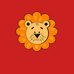 Свитшот хлопковый мужской Львёнок для львенка, цвет: красный — фото 2