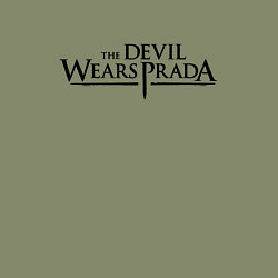 Свитшот хлопковый мужской Devil wears prada logo, цвет: авокадо — фото 2