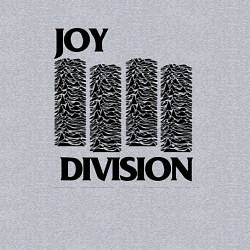 Свитшот хлопковый мужской Joy Division - rock, цвет: меланж — фото 2