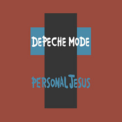 Свитшот хлопковый мужской Depeche Mode - Personal Jesus, цвет: кирпичный — фото 2