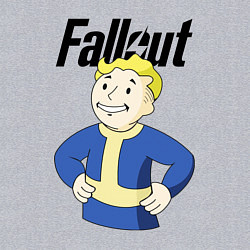 Свитшот хлопковый мужской Fallout blondie boy, цвет: меланж — фото 2