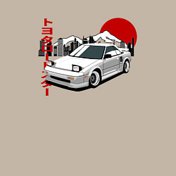 Свитшот хлопковый мужской Toyota Mr2 w10, цвет: миндальный — фото 2