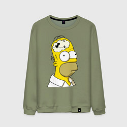 Мужской свитшот Гомер Симпсон - нет подключения к интернету