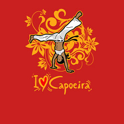 Свитшот хлопковый мужской I love Capoeira - fighter, цвет: красный — фото 2