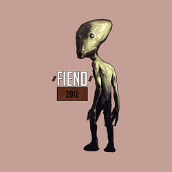 Свитшот хлопковый мужской FIEND 2012 - рок группа, цвет: пыльно-розовый — фото 2