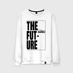 Свитшот хлопковый мужской Future - The best way to predict yourself, цвет: белый