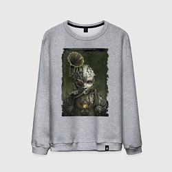 Мужской свитшот Девушка в механистическом костюме