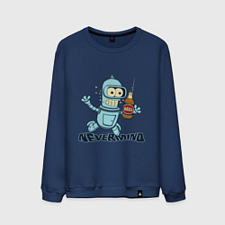 Свитшот хлопковый мужской Little Bender, цвет: тёмно-синий