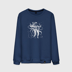 Свитшот хлопковый мужской Octopusnaut, цвет: тёмно-синий