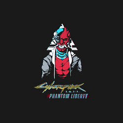 Свитшот хлопковый мужской Cyberpunk 2077 - Phantom Liberty, цвет: черный — фото 2