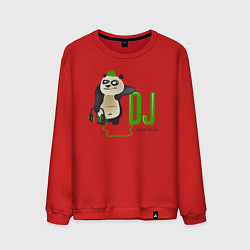 Мужской свитшот DJ панда я люблю музыку