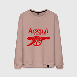 Свитшот хлопковый мужской Arsenal: The gunners, цвет: пыльно-розовый