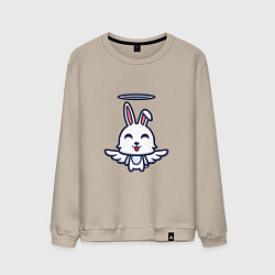 Свитшот хлопковый мужской Angel Bunny, цвет: миндальный