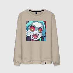 Свитшот хлопковый мужской Ребекка пиксель, цвет: миндальный