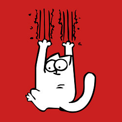 Свитшот хлопковый мужской Кот Саймона, цвет: красный — фото 2