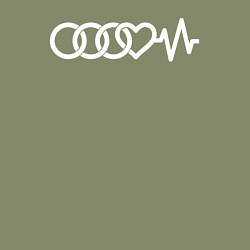Свитшот хлопковый мужской Люблю свою Audi, цвет: авокадо — фото 2