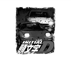 Свитшот хлопковый мужской Initial d аниме про дрифт, цвет: белый — фото 2