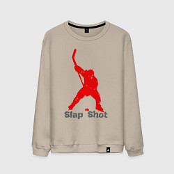 Мужской свитшот Щелчок выстрел - хоккеист