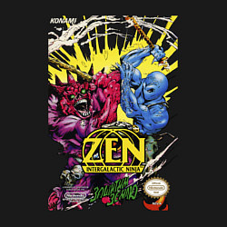 Свитшот хлопковый мужской Zen - intergalactic ninja, цвет: черный — фото 2
