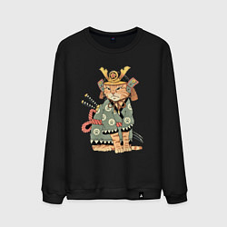 Мужской свитшот Рыжий кот якудза Самурай