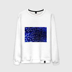 Свитшот хлопковый мужской Графическая химия, цвет: белый