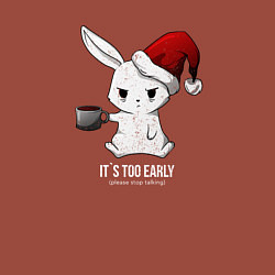 Свитшот хлопковый мужской Bunny its too early, цвет: кирпичный — фото 2