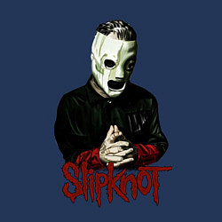 Свитшот хлопковый мужской Slipknot mask, цвет: тёмно-синий — фото 2