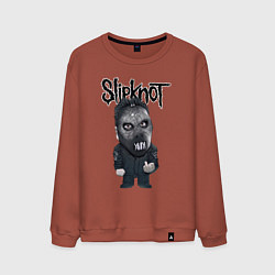 Свитшот хлопковый мужской Седьмой Slipknot, цвет: кирпичный
