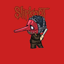 Свитшот хлопковый мужской Slipknot mask art, цвет: красный — фото 2