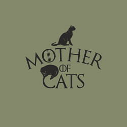 Свитшот хлопковый мужской Мать котов, цвет: авокадо — фото 2